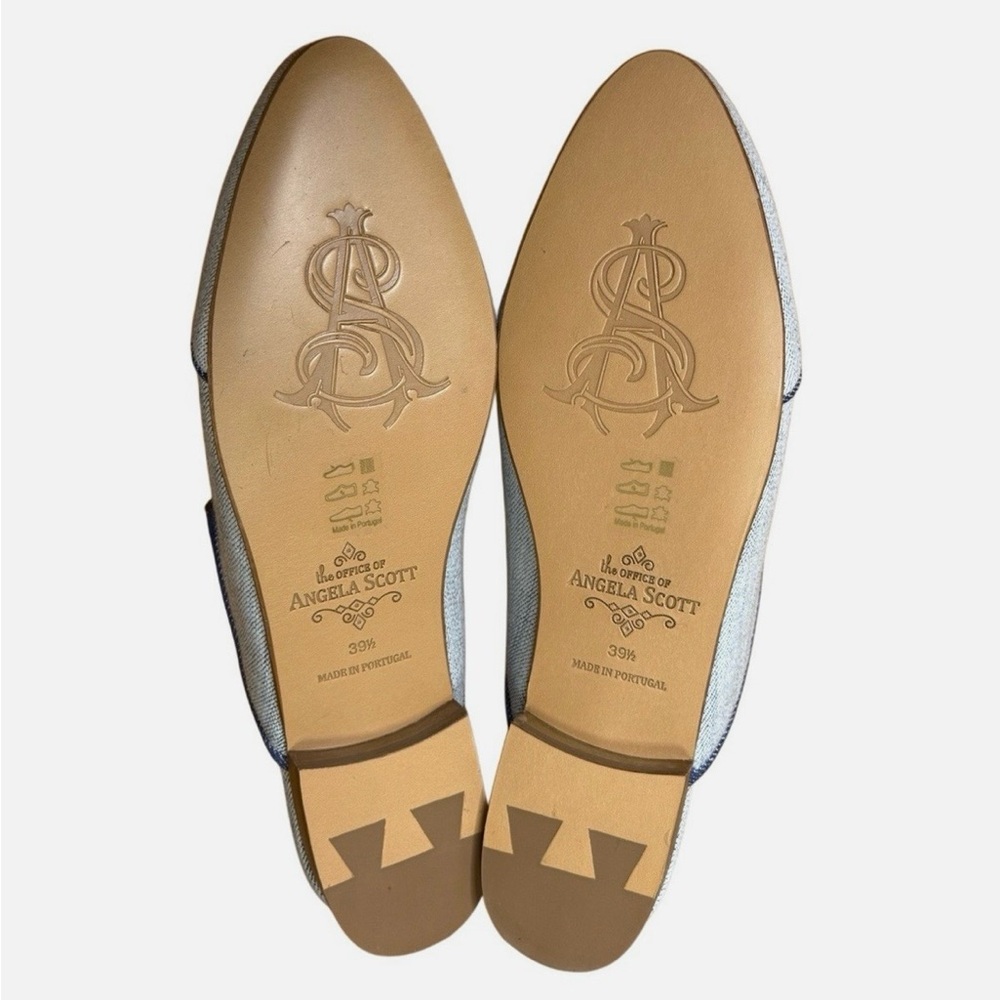 Miss Adelaide by Angela Scott Denim-Trim Slip-On Mules - Light Blue 39.5 - Picture 6 of 7